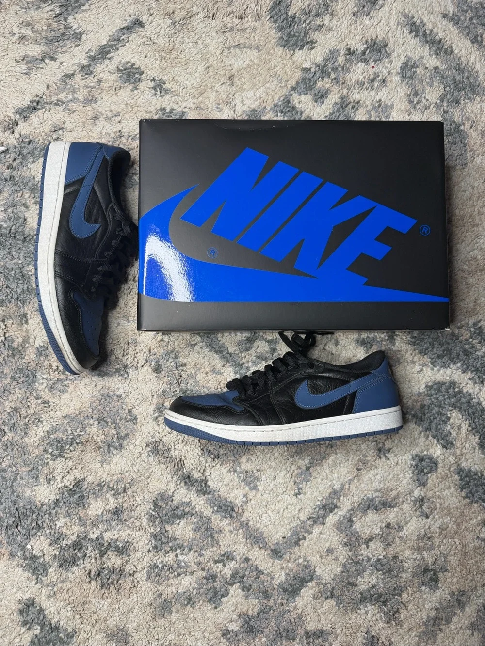 Jordan 1 Low OG in Black and Blue